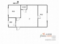 利济南路小区2室1厅1卫49㎡户型图