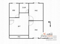 升官渡社区2室1厅1卫77㎡户型图