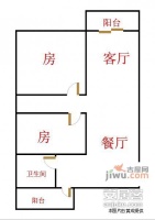 凤凰花园2室2厅1卫113㎡户型图