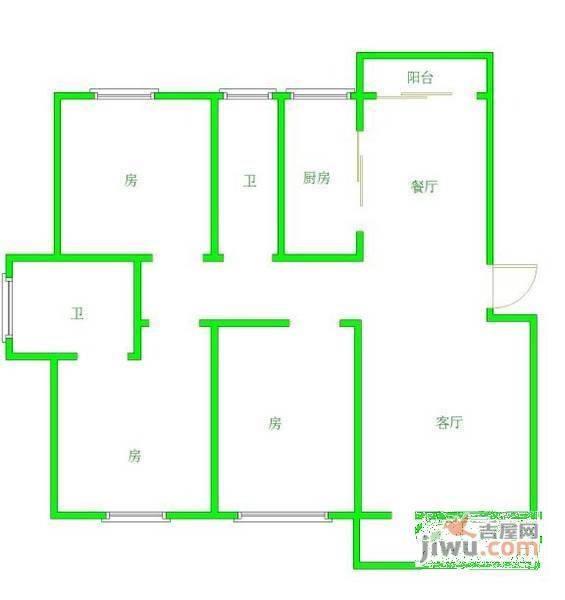 升华现代城3室2厅2卫139㎡户型图