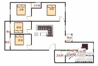 常阳丽江城4室2厅2卫户型图