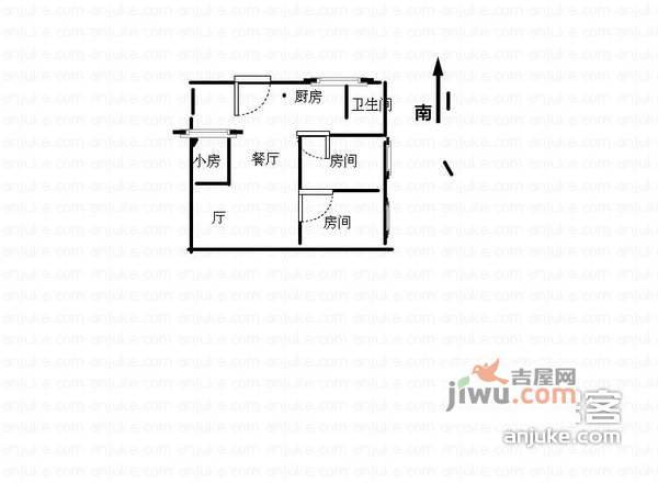 水陆小区3室2厅1卫户型图