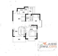 长城坐标城2室2厅1卫108㎡户型图