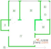 千禧名苑2室2厅1卫108㎡户型图