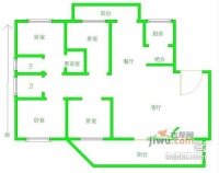 万科四季花城4室2厅2卫176㎡户型图