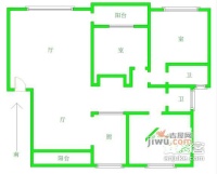 万科四季花城3室2厅2卫127㎡户型图