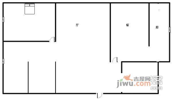 锦城社区3室1厅1卫户型图