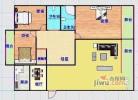 紫藤花园3室2厅2卫164㎡户型图