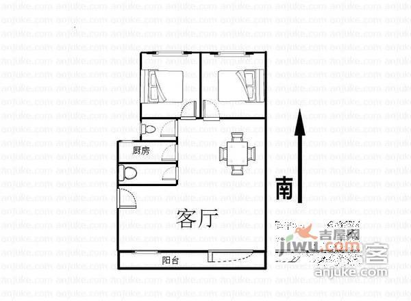 馨苑小区2室2厅2卫户型图