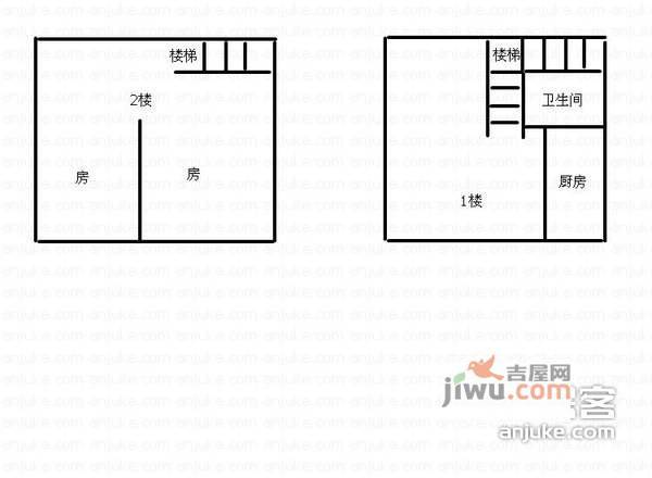 安顺佳园1室1厅1卫50㎡户型图