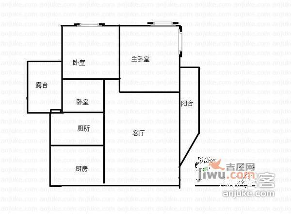 安顺佳园3室2厅2卫户型图