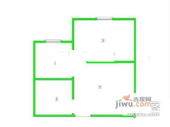 柒零社区1室1厅1卫70㎡户型图