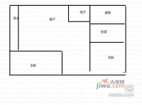 尚隆地球村2室2厅2卫94㎡户型图