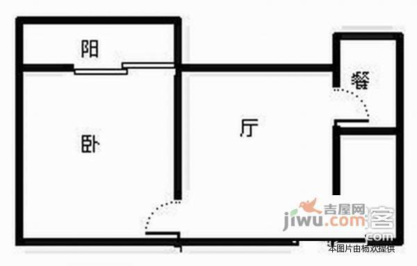 广益天下2室1厅1卫户型图