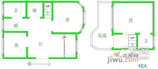 翰林苑小区3室2厅2卫129㎡户型图