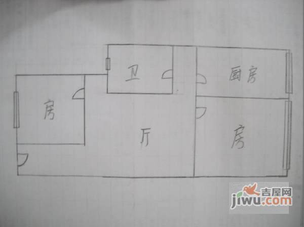 徐清公寓2室1厅1卫75㎡户型图