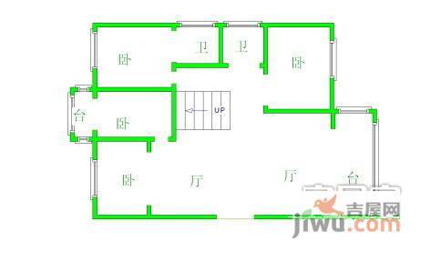 美好愿景香榭丽舍3室2厅2卫138㎡户型图