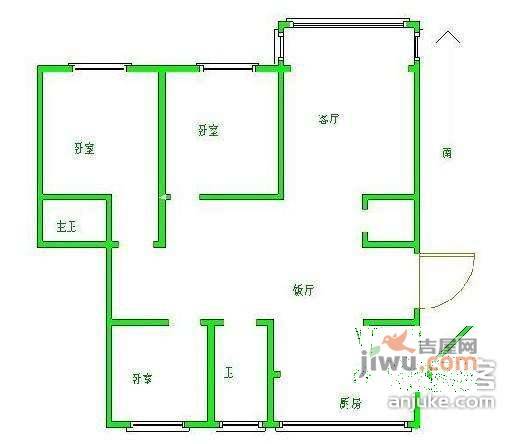 融侨锦城3室2厅2卫138㎡户型图