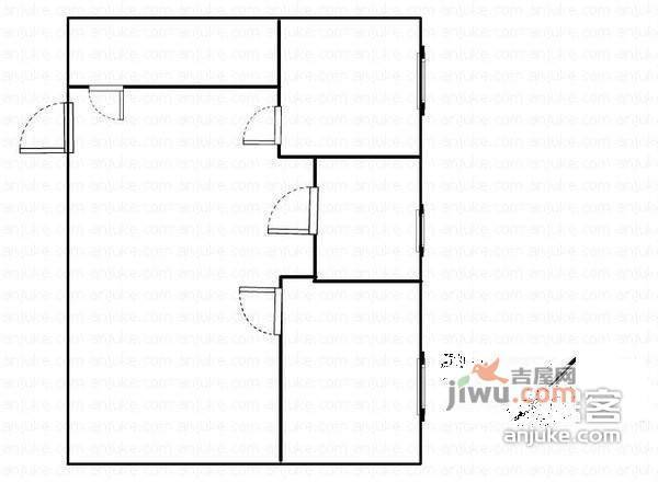 红光小区1室1厅1卫户型图