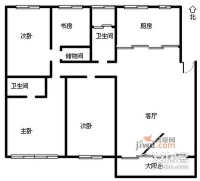 桂子花园4室2厅2卫191㎡户型图