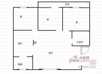 香江花园一二期3室2厅1卫125㎡户型图