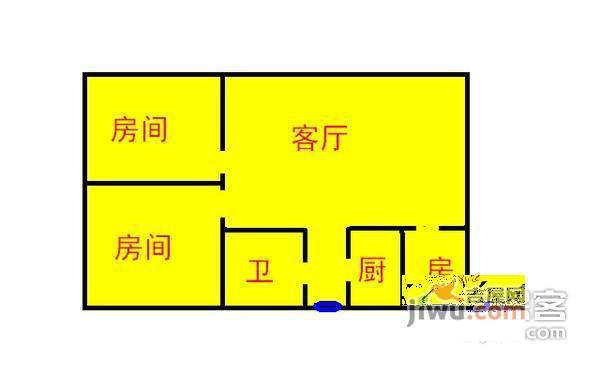 香江花园一二期3室2厅1卫125㎡户型图