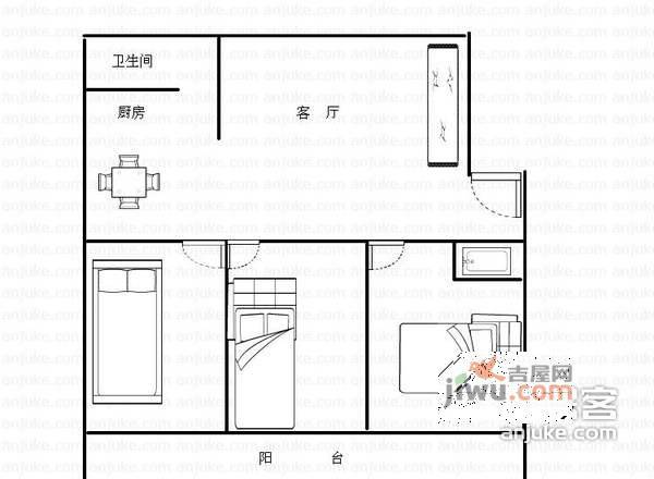 玉兰苑北区3室2厅2卫170㎡户型图