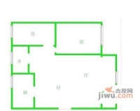 水木清华2室1厅1卫户型图