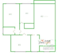 五里汉城3室2厅1卫121㎡户型图