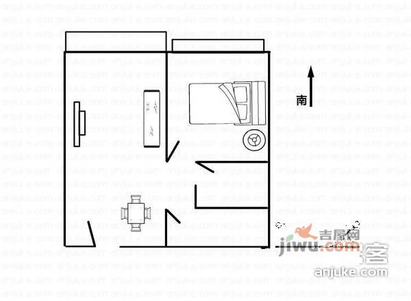 南益巴黎豪庭1室1厅1卫764㎡户型图