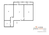 永勤里2室1厅1卫24㎡户型图