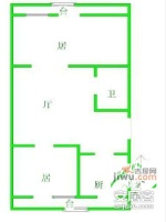 东惠家园2室1厅1卫88㎡户型图