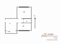 君山里2室1厅1卫73㎡户型图