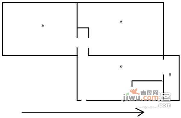 临营西里2室1厅1卫82㎡户型图