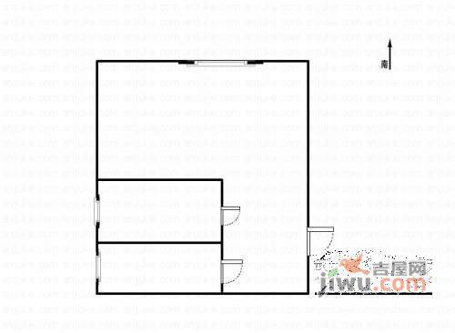 南京路小区1室1厅1卫123㎡户型图