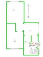 万新村5区2室1厅1卫57㎡户型图