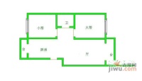 福泽温泉公寓2室1厅1卫108㎡户型图