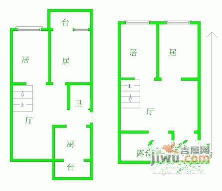 波莹公寓4室2厅2卫138㎡户型图