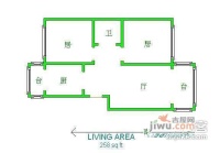 天卉公寓2室1厅1卫110㎡户型图