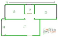 琼州道103号2室1厅1卫户型图