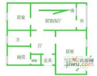 劳卫里社区3室1厅1卫86㎡户型图