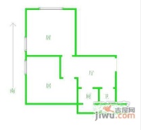 天江里2室1厅1卫户型图