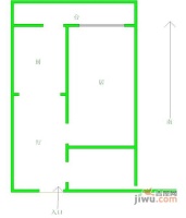 柳苑公寓1室1厅1卫76㎡户型图