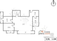 太极园2室2厅1卫131㎡户型图