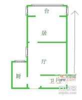 长江公寓1室1厅1卫60㎡户型图