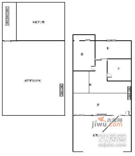 城市别墅小区4室3厅3卫户型图