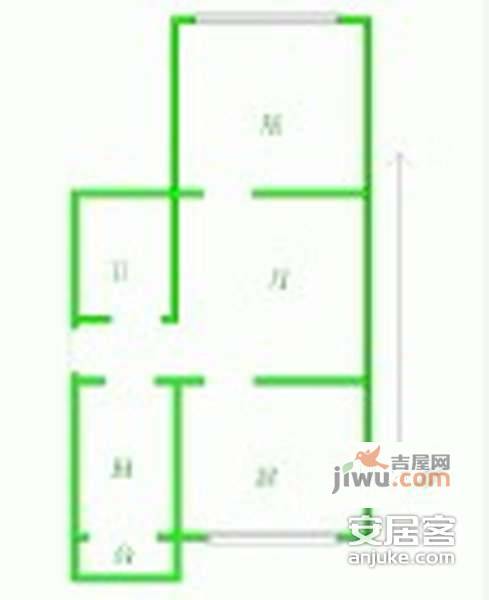 合汇大厦2室1厅1卫94㎡户型图