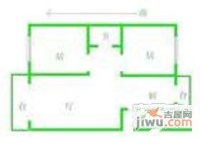 林枫花园2室1厅1卫100㎡户型图