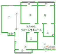 林枫花园3室2厅2卫175㎡户型图