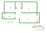天华雅园2室1厅1卫90㎡户型图